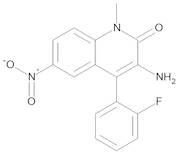 3-Amino-4-(2-fluorophenyl)-1-methyl-6-nitroquinolin-2(1H)-one