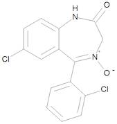 7-Chloro-5-(2-chlorophenyl)-1,3-dihydro-2H-1,4-benzodiazepin-2-one 4-Oxide