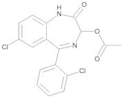 (3RS)-7-Chloro-5-(2-chlorophenyl)-2-oxo-2,3-dihydro-1H-1,4-benzodiazepin-3-ylAcetate (Lorazepam Acetate)