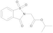 1-Methylethyl (1,1-Dioxido-3-oxo-1,2-benzisothiazol-2(3H)-yl)acetate