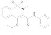 4-Isopropoxy-2-methyl-N-(2-pyridinyl)-2H-1,2-benzothiazine-3-carboxamide 1,1-Dioxide