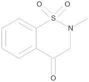 2,3-Dihydro-2-methyl-4H-1,2-benzothiazin-4-one 1,1-Dioxide