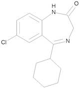 7-Chloro-5-cyclohexyl-1,3-dihydro-2H-1,4-benzodiazepin-2-one