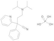 (2RS)-4-[Bis(1-methylethyl)amino]-2-phenyl-2-(pyridin-2-yl)butanenitrile Dihydrogen Phosphate (Diisopyronitrile Dihydrogen Phosphate)
