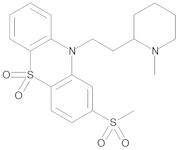 10-[2-[(2RS)-1-Methylpiperidin-2-yl]ethyl]-2-(methylsulfonyl)-10H-phenothiazine 5,5-Dioxide (Sulforidazine 5-Sulfone)