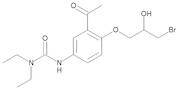 3-[3-Acetyl-4-[(2RS)-3-bromo-2-hydroxypropoxy]phenyl]-1,1-diethylurea (Bromhydrin Compound)