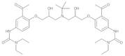 1,1'-[[(1,1-Dimethyl-ethyl)imino]bis[(2-hydroxypropane-1,3-diyl)oxy(3-acetyl-1,4-phenylene)]]-bis(3,3-diethylurea)