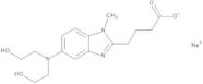 5-[Bis(2-hydroxyethyl)amino]-1-methyl-1H-benzimidazole-2-butanoic Acid Sodium Salt