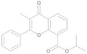 1-Methylethyl 3-Methyl-4-oxo-2-phenyl-4H-1-benzopyran-8-carboxylate (3-Methylflavone-8-carboxyli...