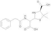 (4S)-2-[Carboxy[(phenylacetyl)amino]methyl]-5,5-dimethylthiazolidine-4-carboxylic Acid (Penicilloic Acids of Benzylpenicillin)