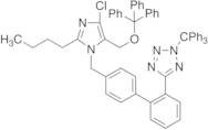 5-[4'-[[2-Butyl-4-chloro-5-[[(triphenylmethyl)oxy]methyl]-1H-imidazol-1-yl]methyl]biphenyl-2-yl]-2…