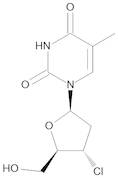 1-(3-Chloro-2,3-dideoxy-beta-D-erythro-pentofuranosyl)-5-methylpyrimidine-2,4(1H,3H)-dione