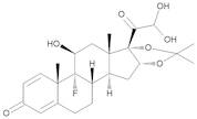 9-Fluoro-11β,21,21-trihydroxy-16α,17-(1-methylethylidenedioxy)pregna-1,4-diene-3,20-dione (Triamcinolone Acetonide 21-Aldehyde Hydrate)