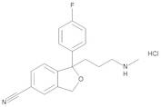 (1RS)-1-(4-Fluorophenyl)-1-[3-(methylamino)propyl]-1,3-dihydroisobenzofuran-5-carbonitrile Hydrochloride (Desmethylcitalopram Hydrochloride)
