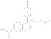 (1RS)-1-[3-(Dimethylamino)propyl]-1-(4-fluorophenyl)-1,3-dihydroisobenzofuran-5-carboxamide (Citalopram-Amide)