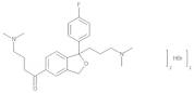 4-(Dimethylamino)-1-[(1RS)-1-[3-(dimethylamino)propyl]-1-(4-fluorophenyl)-1,3-dihydroisobenzofuran…