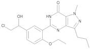 Hydroxychlorodenafil (5-[5-(2-Chloro-1-hydroxyethyl)-2-ethoxyphenyl]-1,6-dihydro-1-methyl-3-propyl-7H-pyrazolo[4,3-d]pyrimidin-7-one)