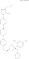 4-[4-[4-[4-[[cis-2-(2,4-Dichlorophenyl)-2-(1H-1,2,4-triazol-1-ylmethyl)-1,3-dioxolan-4-yl]methoxy]…