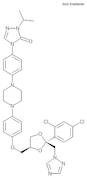 4-[4-[4-[4-[[cis-2-(2,4-Dichlorophenyl)-2-(1H-1,2,4-triazol-1-ylmethyl)-1,3-dioxolan-4-yl]methoxy]phenyl]piperazin-1-yl]phenyl]-2-(1-methylethyl)-2,4-dihydro-3H-1,2,4-triazol-3-one
