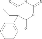 (5RS)-5-Ethyl-2-imino-5-phenyldihydropyrimidine-4,6(1H,3H)-dione (2-Amino-5-ethyl-5-phenyl-4,6(1H,…