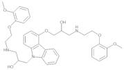 1-[[9-[2-Hydroxy-3-[[2-(2-methoxy-phenoxy)ethyl]amino]propyl]-9H-carbazol-4-yl]oxy]-3-[[2-(2-methoxyphenoxy)ethyl]amino]-propan-2-ol