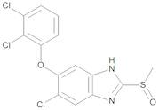 5-Chloro-6-(2,3-dichlorophenoxy)-2-(methylsulfinyl)-1H-benzimidazole (Triclabendazole Sulfoxide)