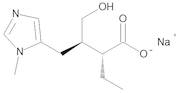 (2R,3R)-2-Ethyl-3-(hydroxymethyl)-4-(1-methyl-1H-imidazol-5-yl)butanoic Acid Sodium Salt (Isopilocarpic Acid Sodium Salt)