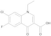 7-Chloro-1-ethyl-6-fluoro-4-oxo-1,4-dihydroquinoline-3-carboxylic Acid