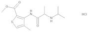 Methyl 4-Methyl-3-[[(2RS)-2-[(1-methylethyl)amino]propanoyl]amino]thiophene-2-carboxylate Hydrochloride (Isopropylarticaine Hydrochloride)