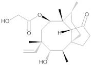 (3aS,4R,5S,6S,8R,9R,9aR,10R)-6-Ethenyl-5-hydroxy-4,6,9,10-tetramethyl-1-oxodecahydro-3a,9-propano-3aH-cyclopentacycloocten-8-yl Hydroxyacetate (Pleuromutilin)