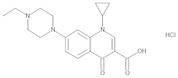 1-Cyclopropyl-7-(4-ethylpiperazin-1-yl)-4-oxo-1,4-dihydroquinoline-3-carboxylic Acid Hydrochloride (Desfluoroenrofloxacin Hydrochloride)