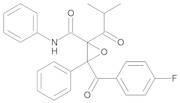 3-[(4-Fluorophenyl)carbonyl]-2-(2-methylpropanoyl)-N,3-diphenyloxirane-2-carboxamide