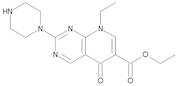 Ethyl 8-Ethyl-5-oxo-2-(piperazin-1-yl)-5,8-dihydropyrido[2,3-d]pyrimidine-6-carboxylate (Pipemidic…