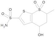 5,6-Dihydro-4-hydroxy-6-methyl-4H-thieno[2,3-b]thiopyran-2-sulfonamide 7,7-Dioxide