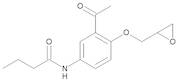 N-[3-Acetyl-4-[(2RS)-oxiran-2-ylmethoxy]phenyl]butanamide
