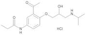 N-[3-Acetyl-4-[(2RS)-2-hydroxy-3-[(1-methylethyl)amino]propoxy]phenyl]propanamide Hydrochloride