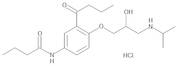N-[3-Butanoyl-4-[(2RS)-2-hydroxy-3-[(1-methylethyl)amino]propoxy]phenyl]butanamide Hydrochloride