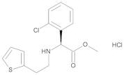 Methyl (2S)-2-(2-Chlorophenyl)-2-[2-(thiophen-2-yl)ethylamino]acetate Hydrochloride