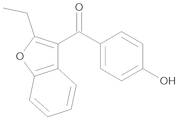 (2-Ethylbenzofuran-3-yl)(4-hydroxyphenyl)methanone (Benzarone)