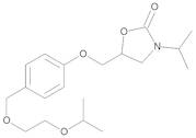 5-[[4-[[2-(1-Methylethoxy)ethoxy]methyl]phenoxy]methyl]-3-(1-methylethyl)-2-oxazolidinone