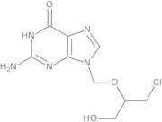 2-Amino-9-[[(1RS)-2-chloro-1-(hydroxymethyl)ethoxy]methyl]-1,9-dihydro-6H-purin-6-one (Monochloroganciclovir)