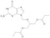 2-[(2-Amino-6-oxo-1,6-dihydro-9H-purin-9-yl)methoxy]propane-1,3-diyl Dipropanoate (Ganciclovir Dip…