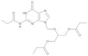 2-[2-(Propanoylamino)-6-oxo-1,6-dihydro-9H-purin-9-yl]methoxy]propane-1,3-diyl dipropanoate (Gan...