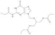 2-[2-(Propanoylamino)-6-oxo-1,6-dihydro-9H-purin-9-yl]methoxy]propane-1,3-diyl dipropanoate (Ganciclovir Tripropionate)