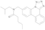 N-(Tetrazolo[1,5-f]phenanthridin-6-ylmethyl) N-(2-methylpropyl)pentanamide