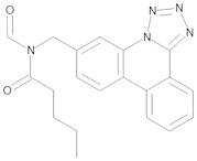 N-Formyl-N-(tetrazolo[1,5-f]phenanthridin-6-ylmethyl)pentanamide