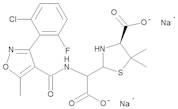 (4S)-2-[Carboxy[[[3-(2-chloro-6-fluorophenyl)-5-methylisoxazol-4-yl]carbonyl]amino]methyl]-5,5-dimethylthiazolidine-4-carboxylic Acid Disodium Salt (Penicilloic Acids of Flucloxacillin Disodium Salt)