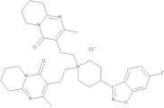 6-Fluoro-3-[1-bis-[2-[2-methyl-6,7,8,9-tetrahydro-4H-pyrido[1,2-a]pyrimidin-4-one-3-yl]ethyl]piper…