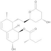 (1S,3S,7S,8S,8aR)-3-Hydroxy-8-[2-[(2R,4R)-4-hydroxy-6-oxotetrahydro-2H-pyran-2-yl]ethyl]-7-methyl-1,2,3,7,8,8a-hexahydronaphthalen-1-yl (2S)-2-Methylbutanoate (Pravastatin Lactone)