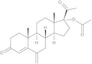 6-Methylidene-3,20-dioxopregn-4-en-17-yl Acetate (6-Methylenehydroxyprogesterone Acetate)